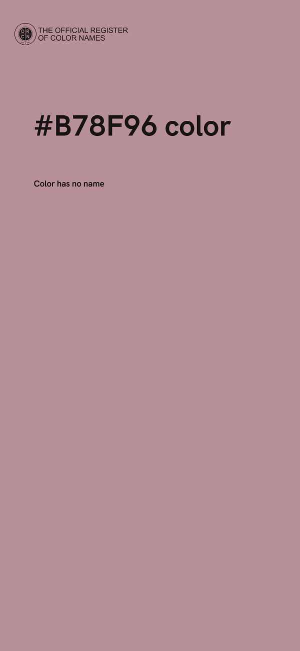 #B78F96 color image