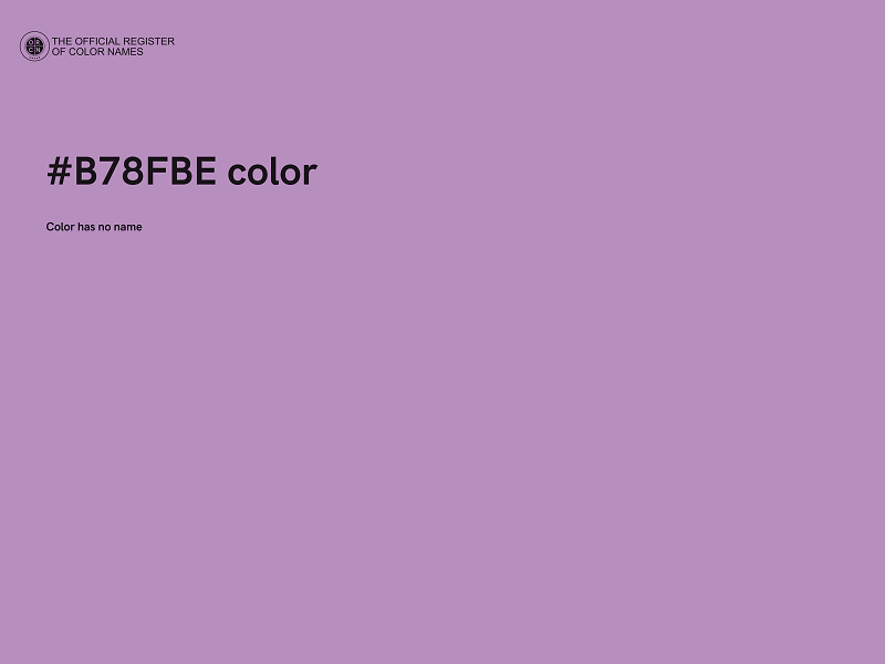 #B78FBE color image