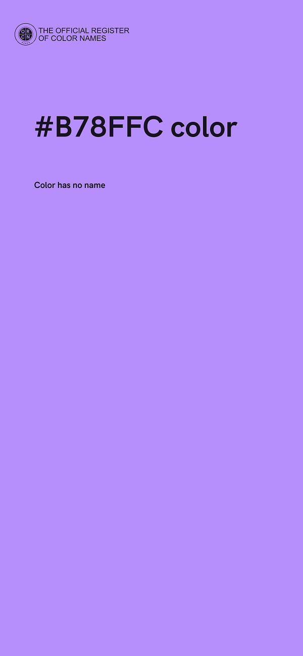 #B78FFC color image
