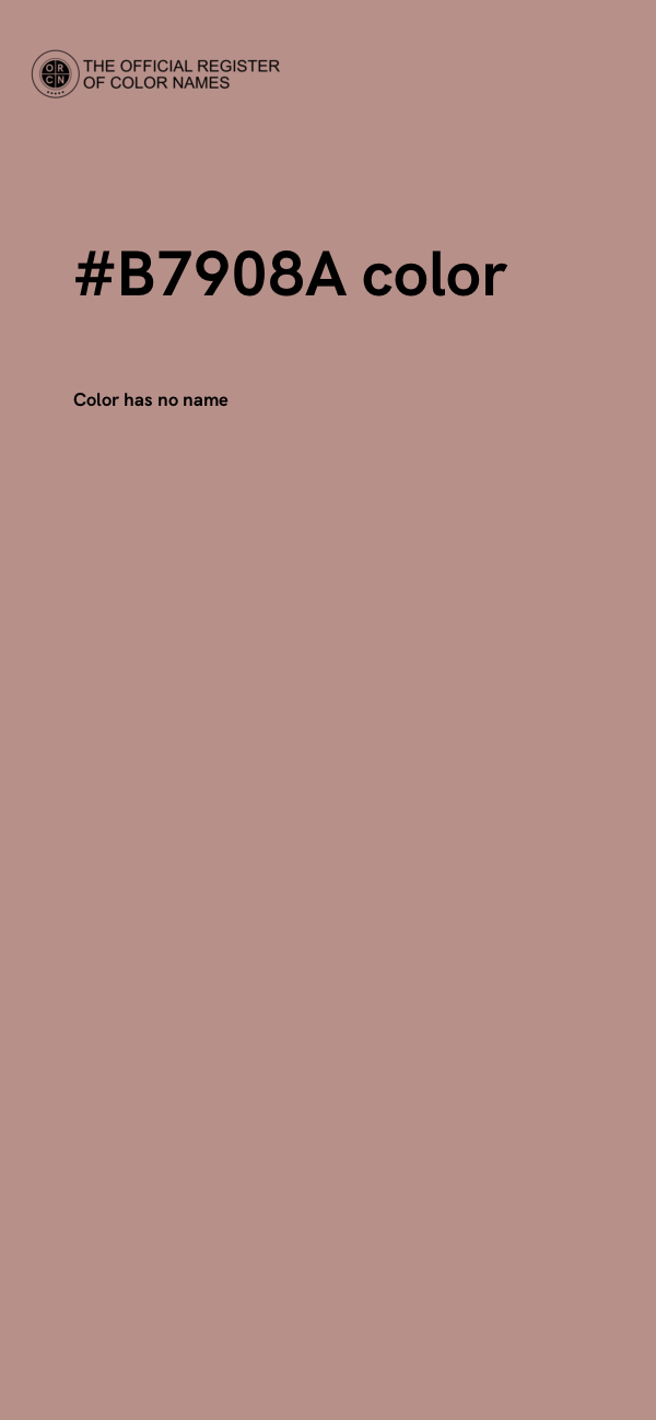 #B7908A color image