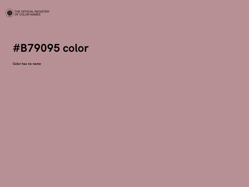 #B79095 color image