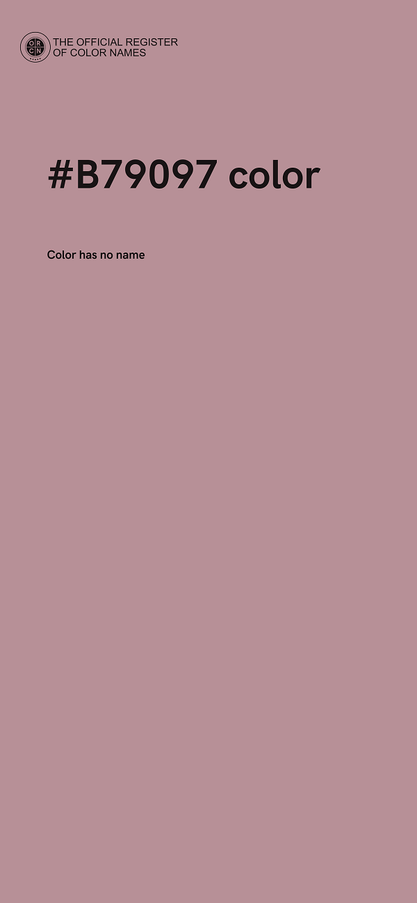 #B79097 color image