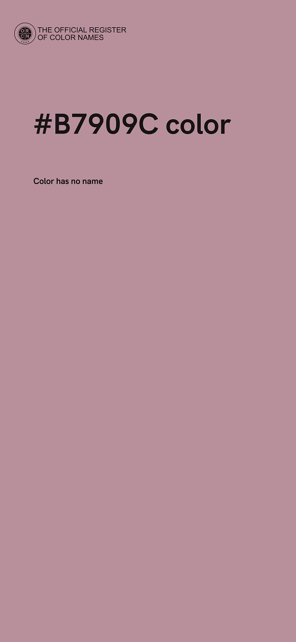 #B7909C color image
