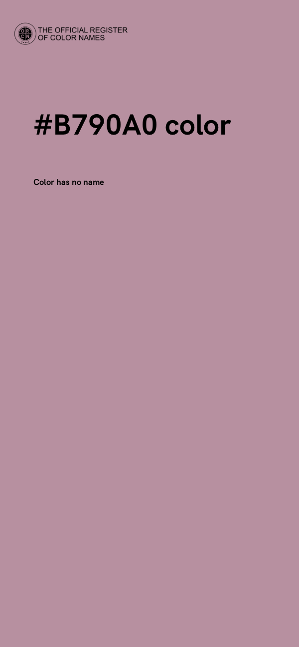 #B790A0 color image