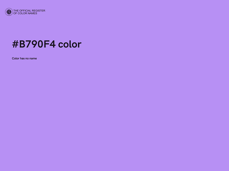 #B790F4 color image