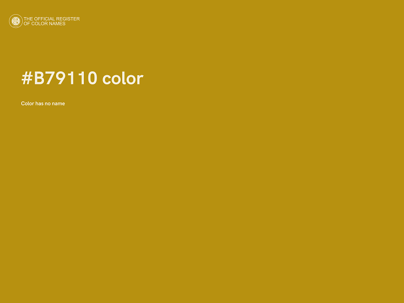 #B79110 color image