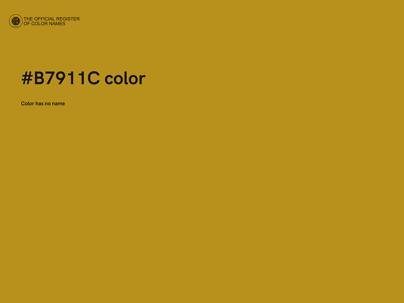 #B7911C color image