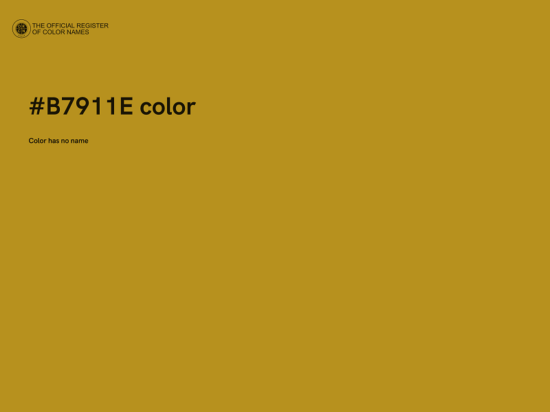 #B7911E color image