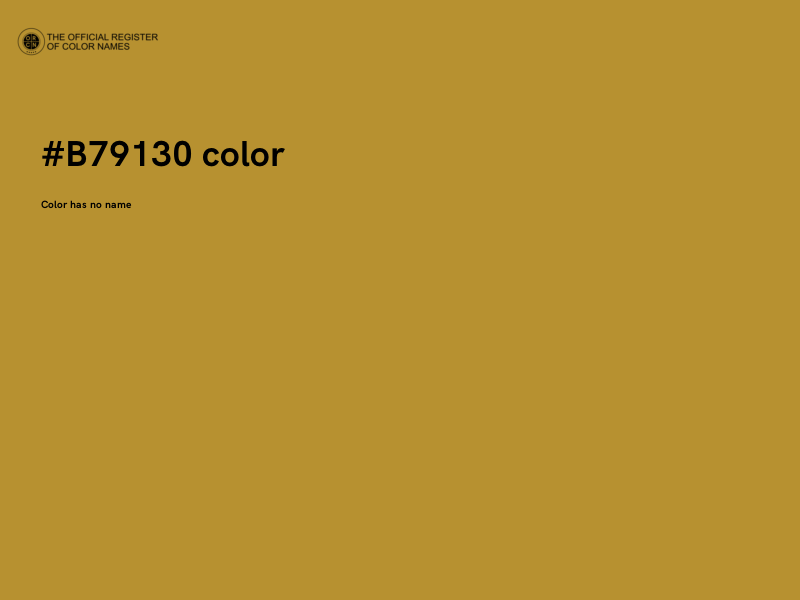 #B79130 color image
