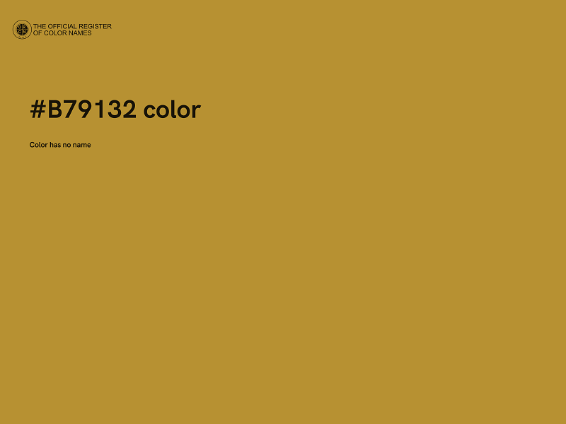 #B79132 color image