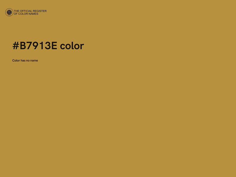 #B7913E color image