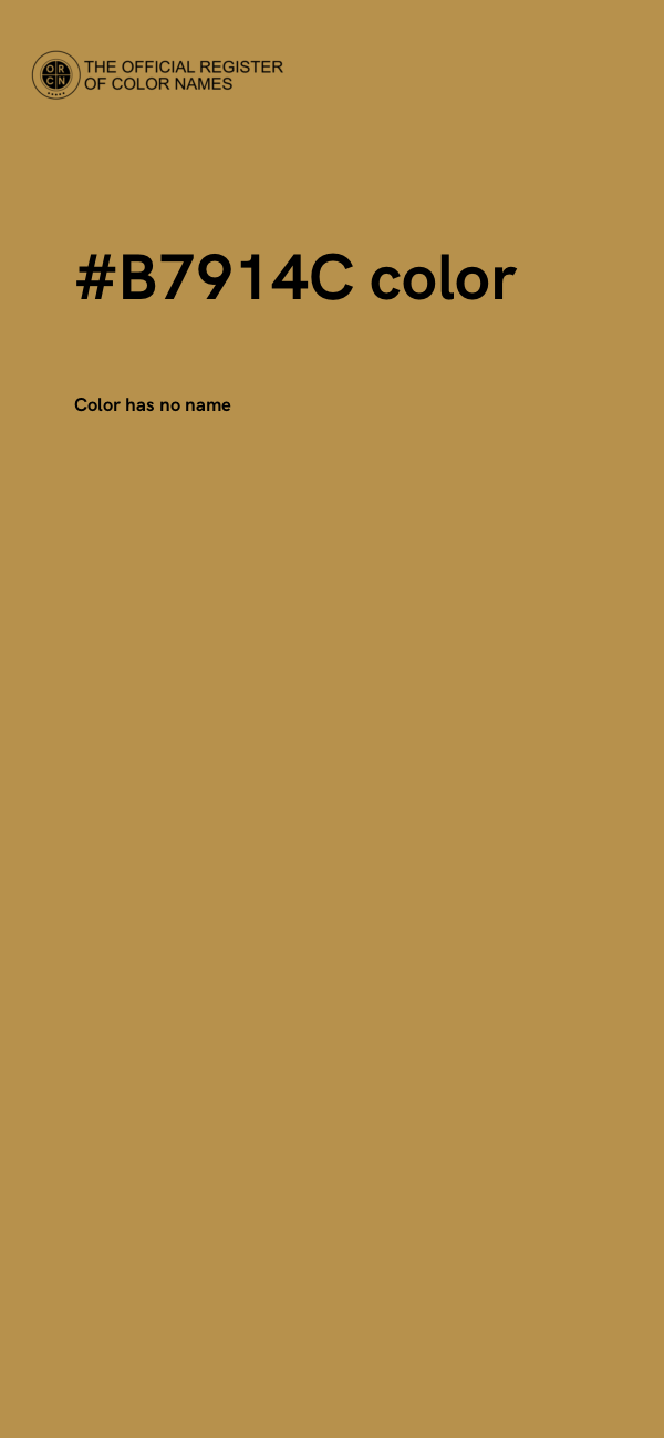 #B7914C color image