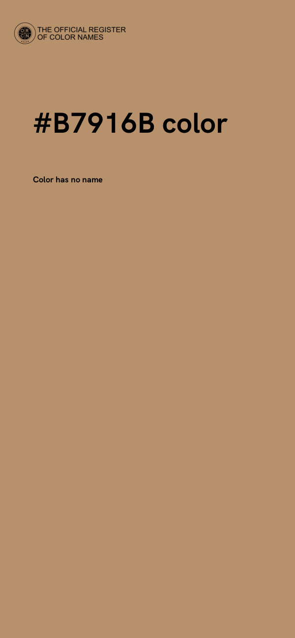 #B7916B color image