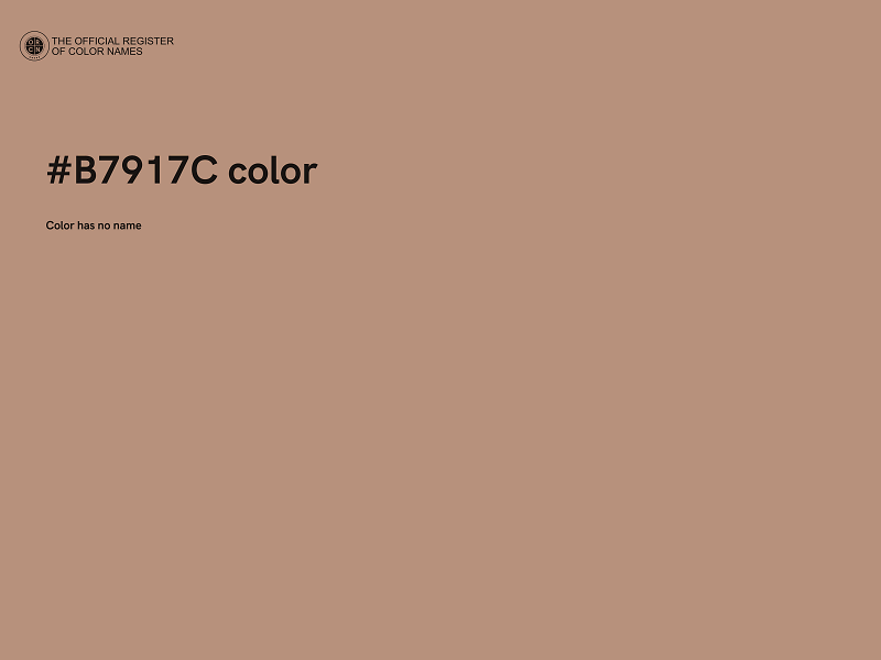 #B7917C color image