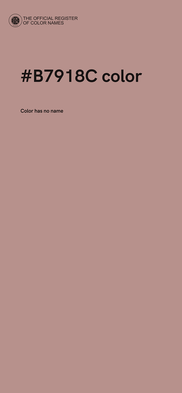 #B7918C color image