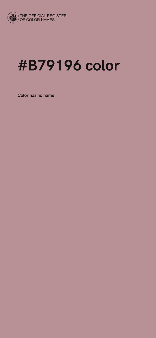 #B79196 color image