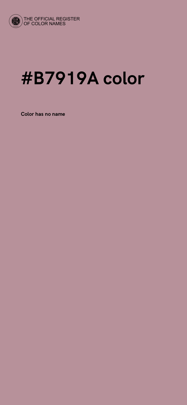 #B7919A color image