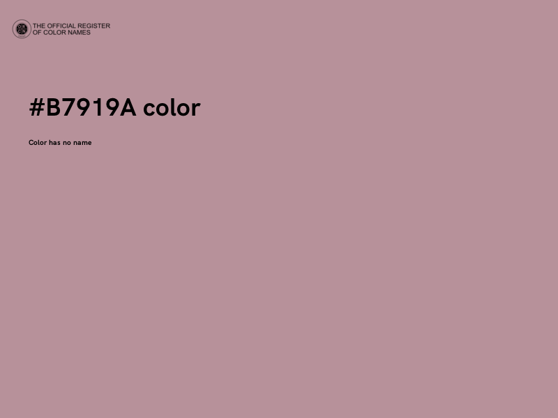 #B7919A color image