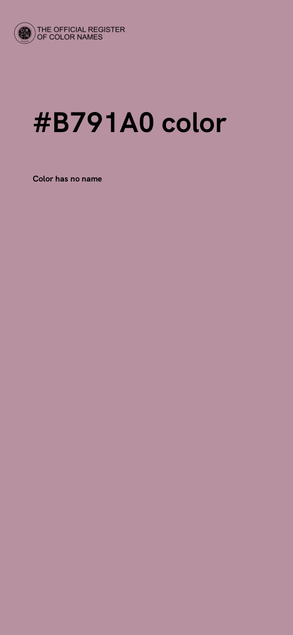 #B791A0 color image
