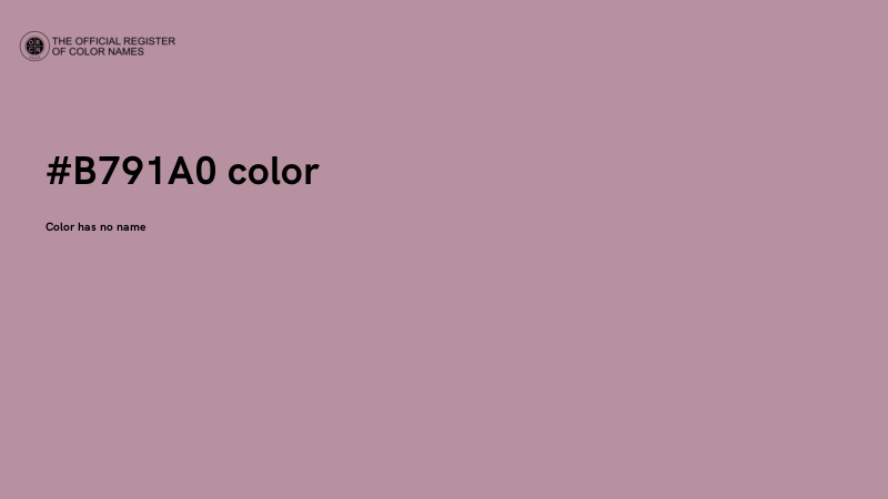 #B791A0 color image
