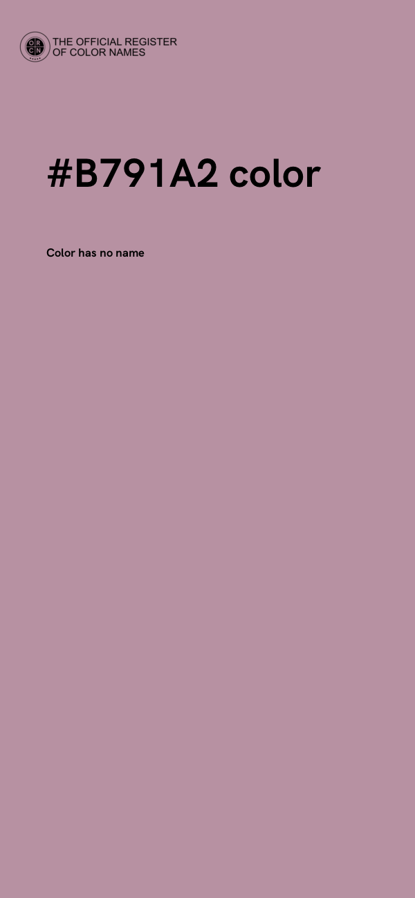 #B791A2 color image