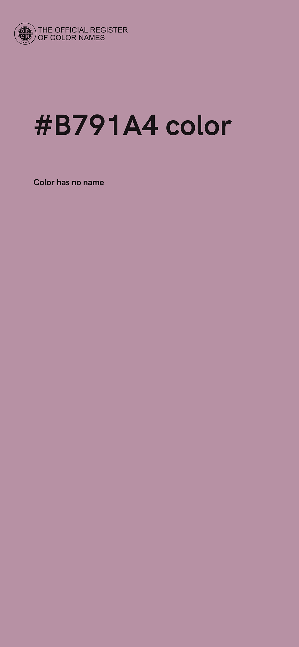 #B791A4 color image