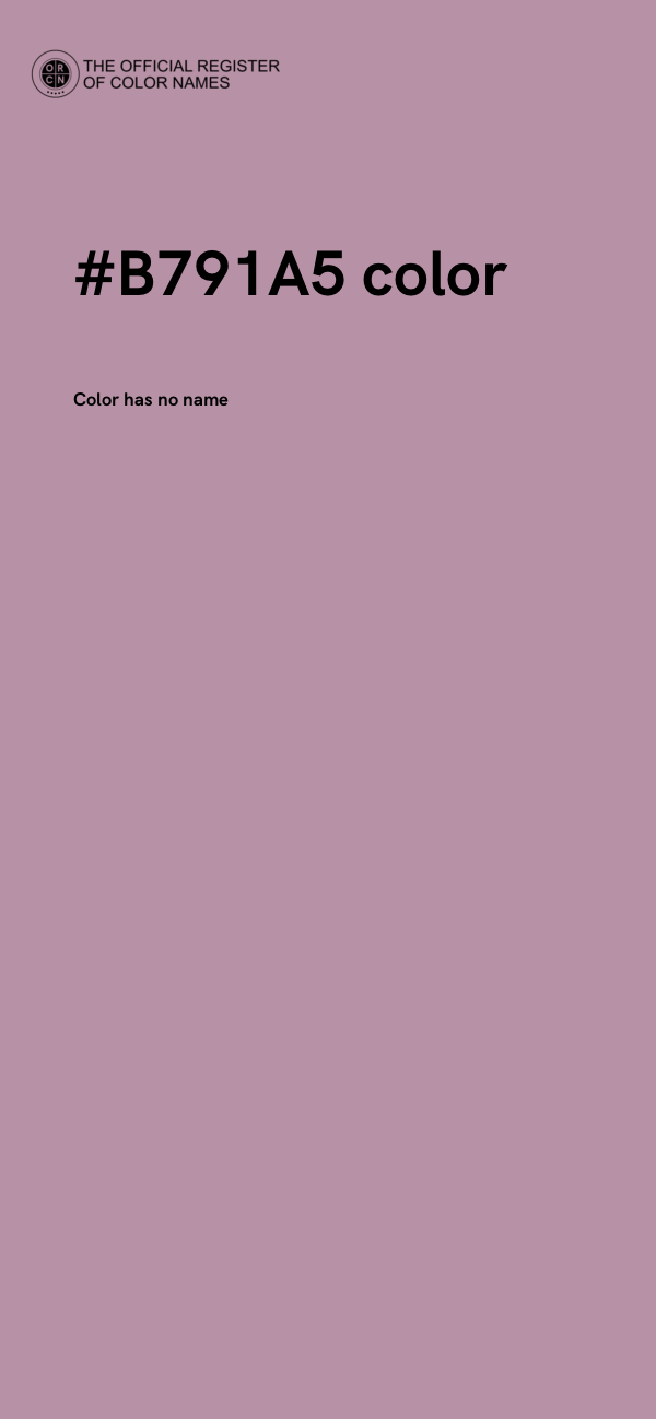 #B791A5 color image