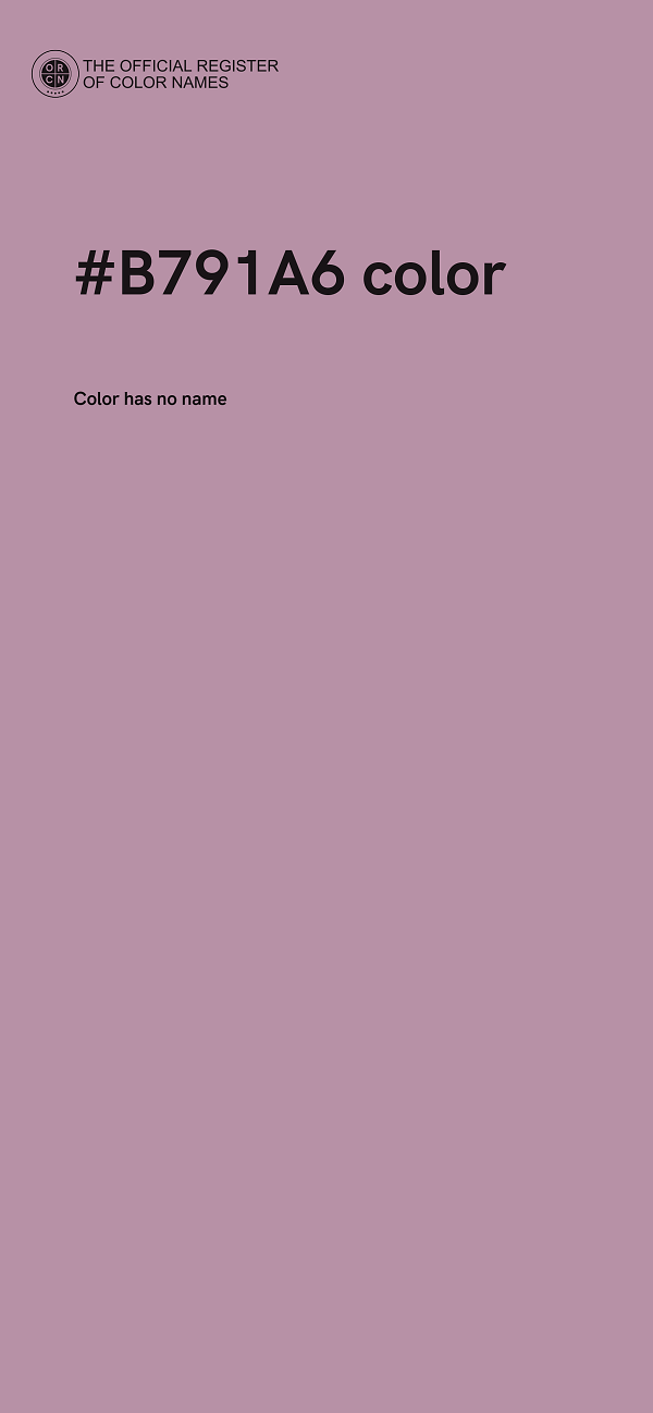#B791A6 color image
