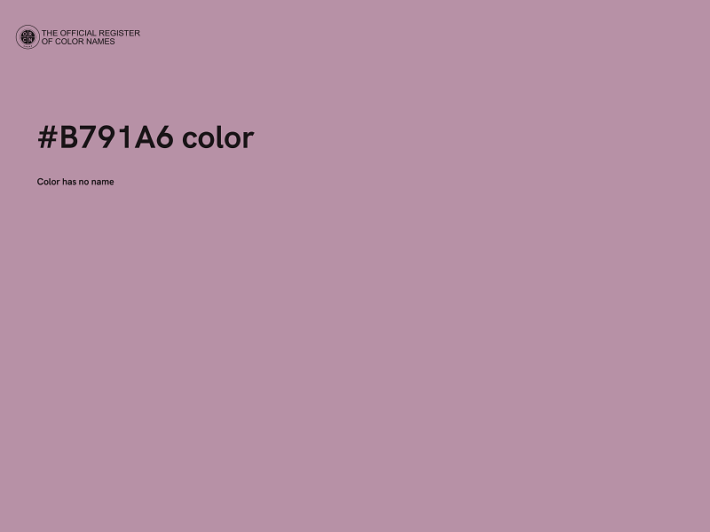 #B791A6 color image