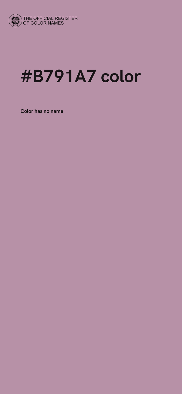 #B791A7 color image