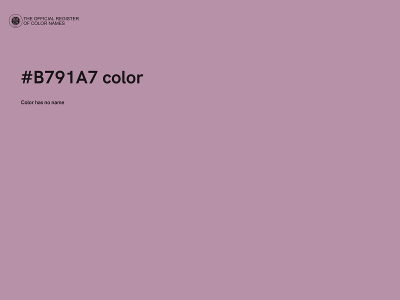 #B791A7 color image