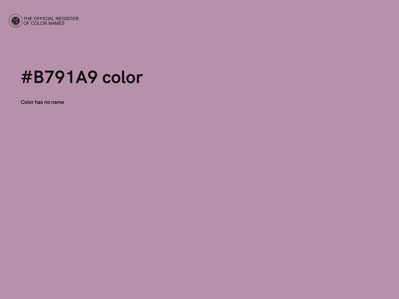 #B791A9 color image