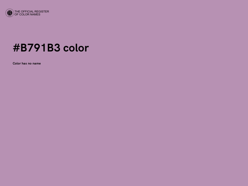 #B791B3 color image