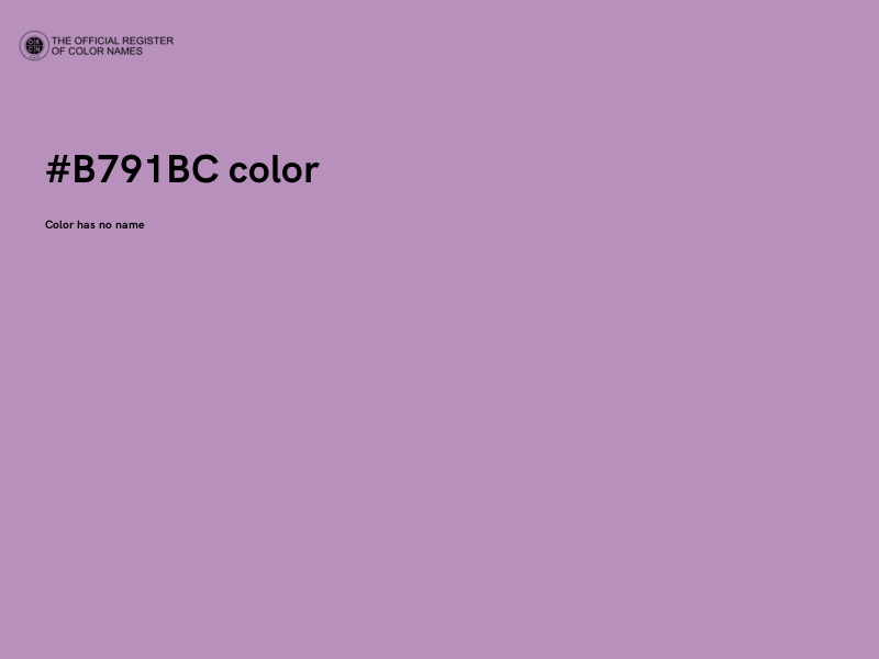 #B791BC color image