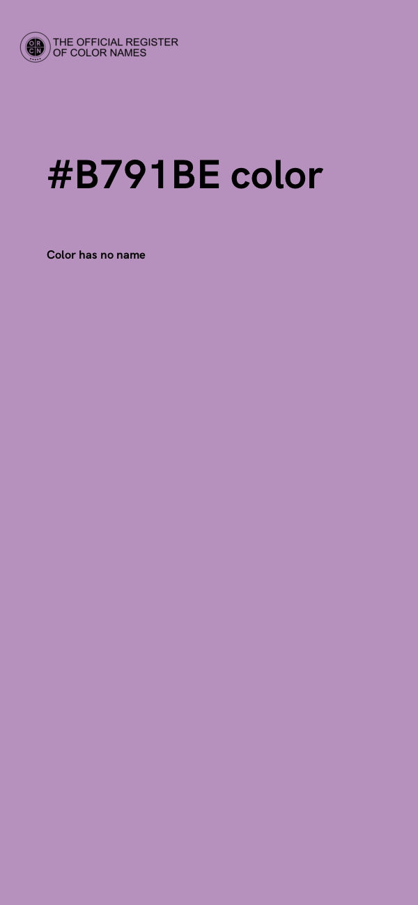 #B791BE color image