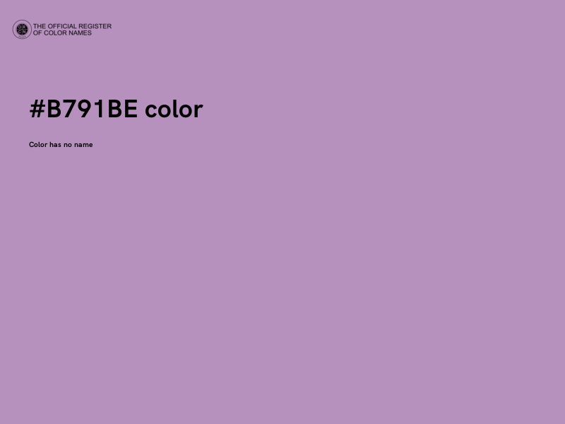 #B791BE color image