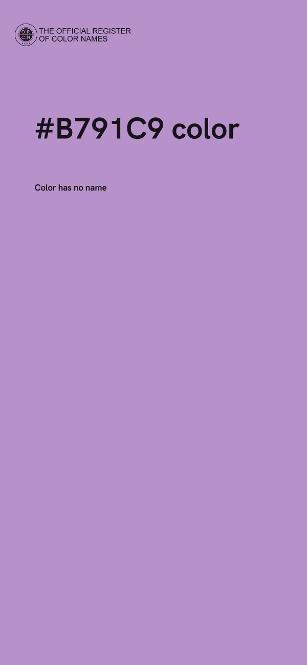 #B791C9 color image