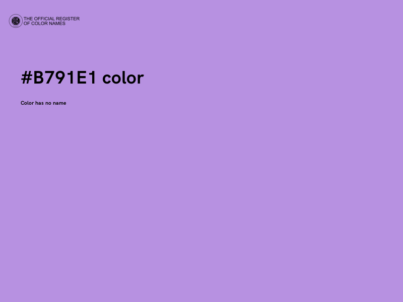 #B791E1 color image