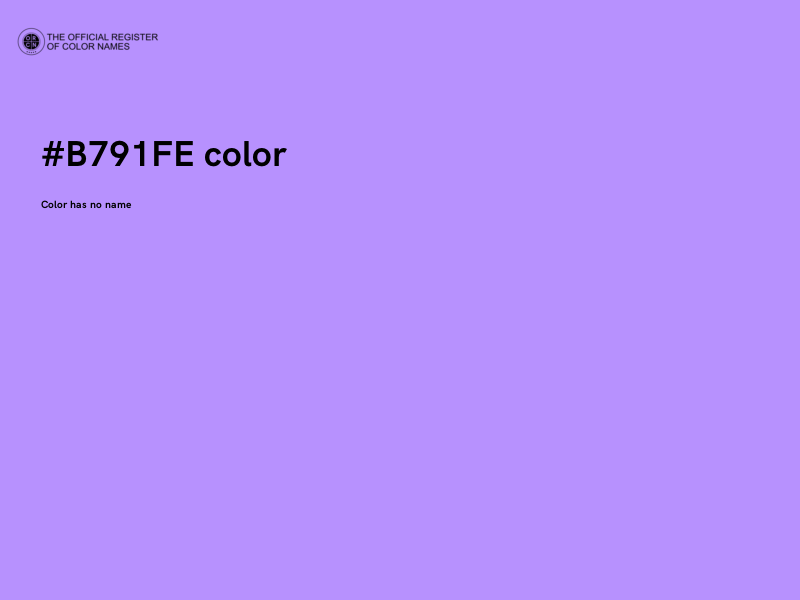 #B791FE color image