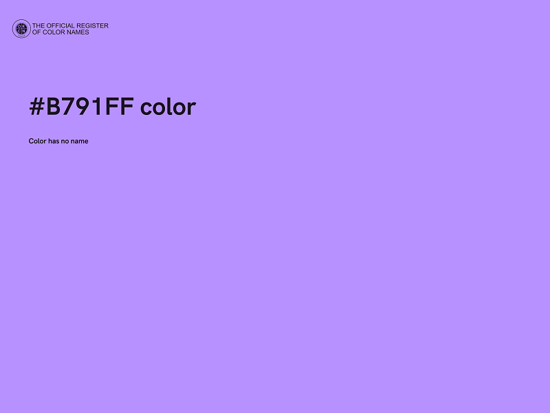#B791FF color image