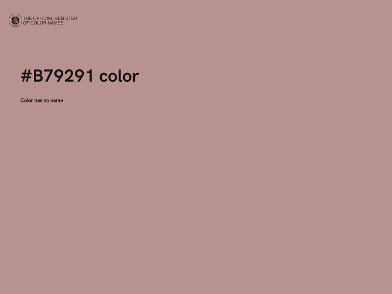 #B79291 color image