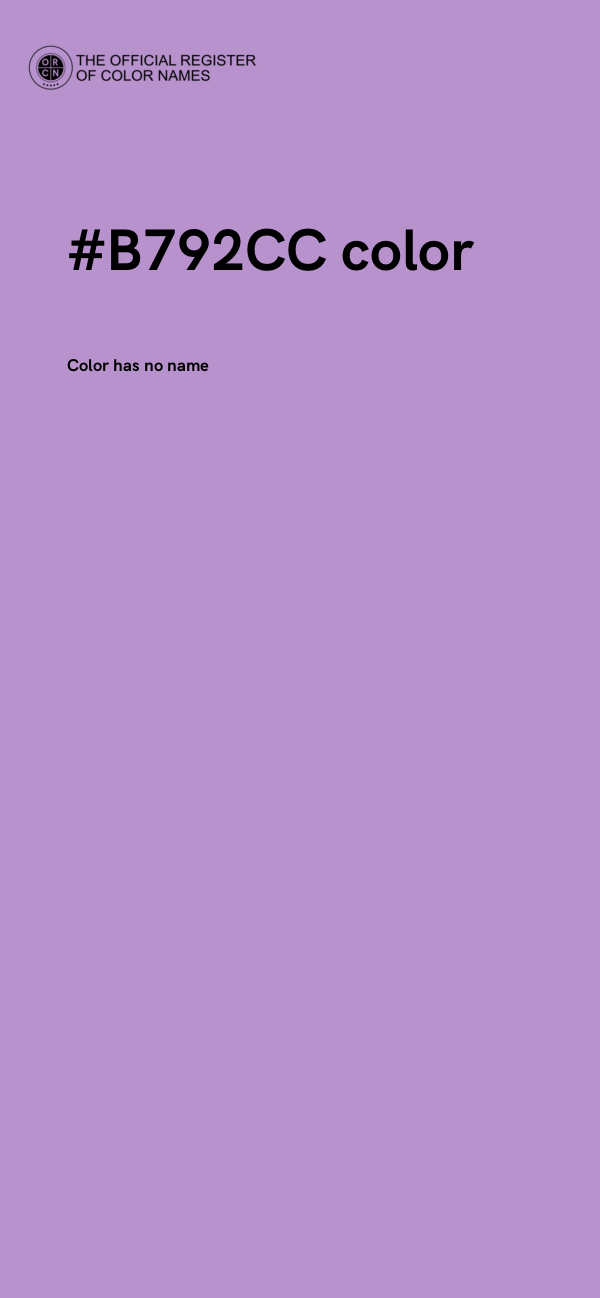 #B792CC color image