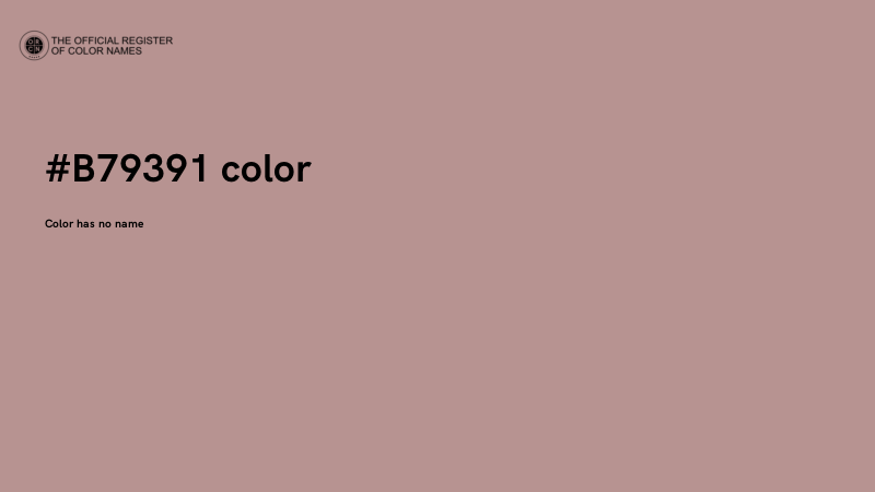 #B79391 color image