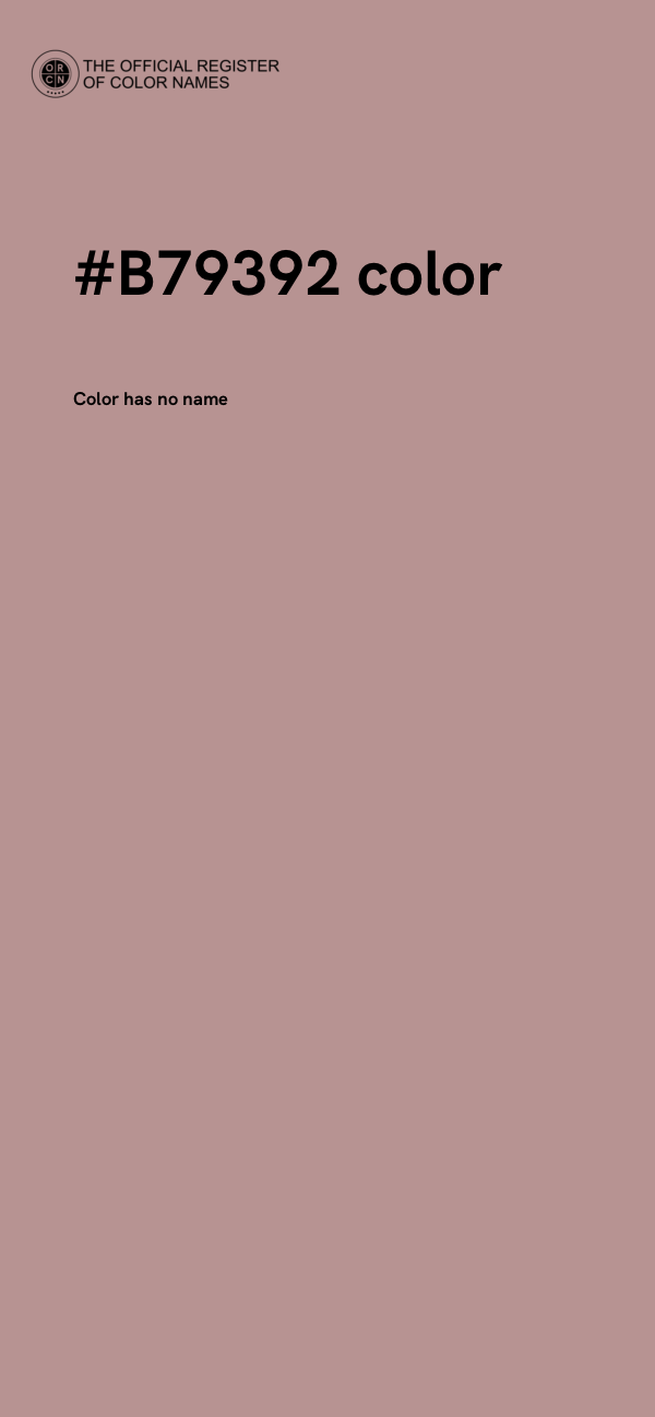 #B79392 color image