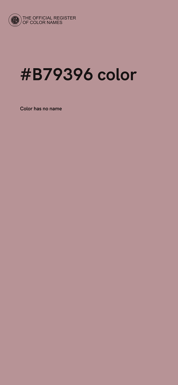 #B79396 color image