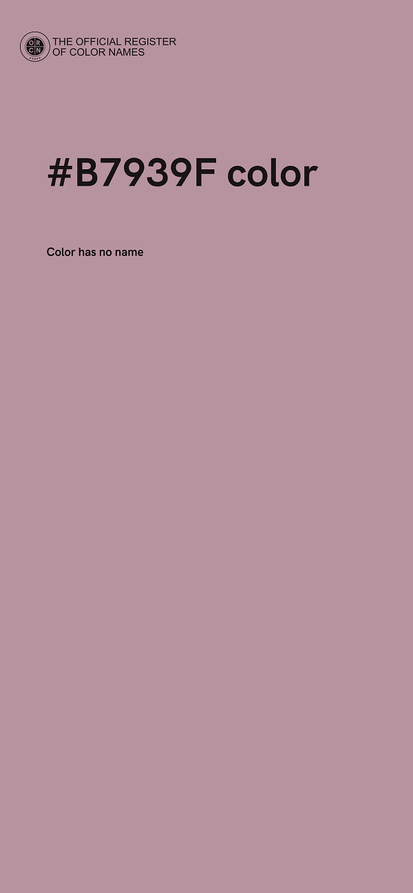 #B7939F color image