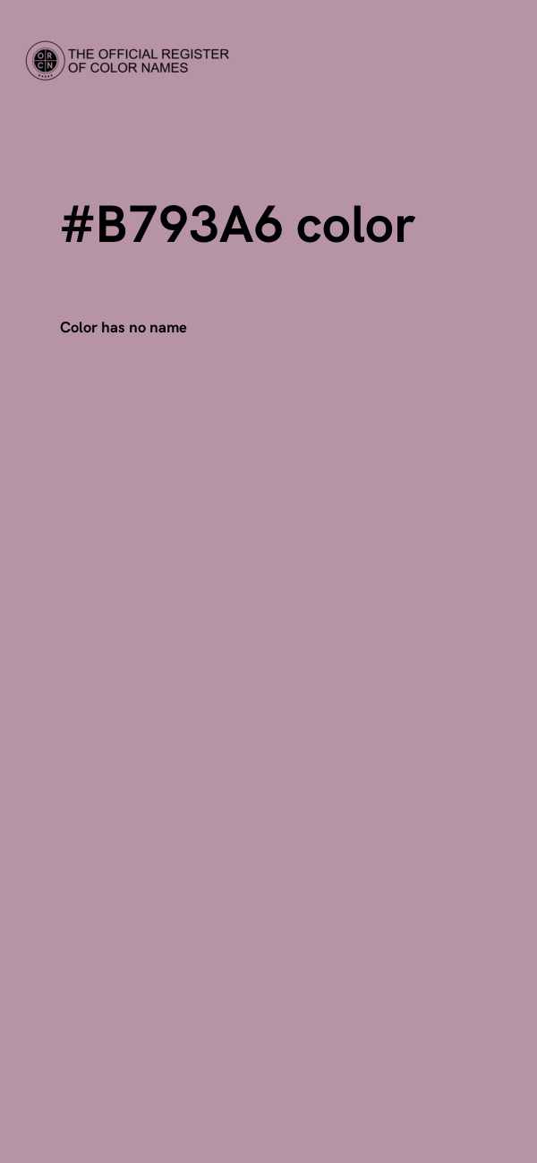 #B793A6 color image