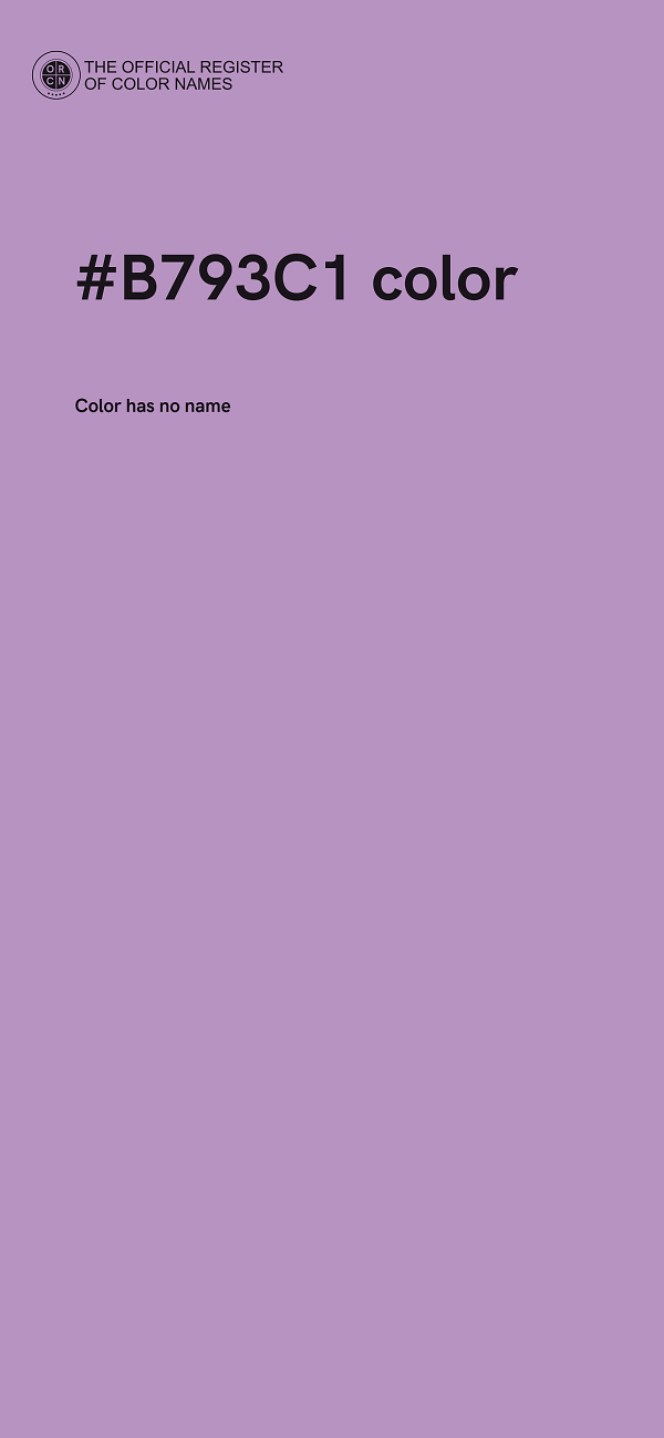 #B793C1 color image