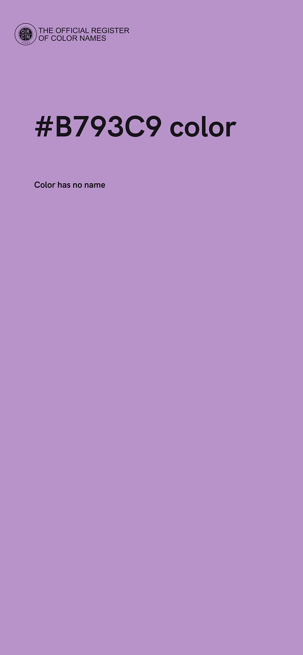#B793C9 color image