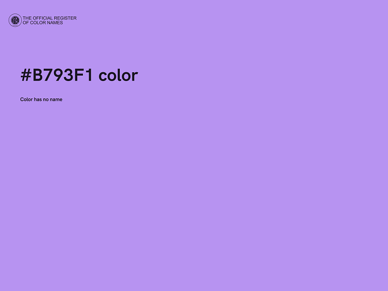 #B793F1 color image